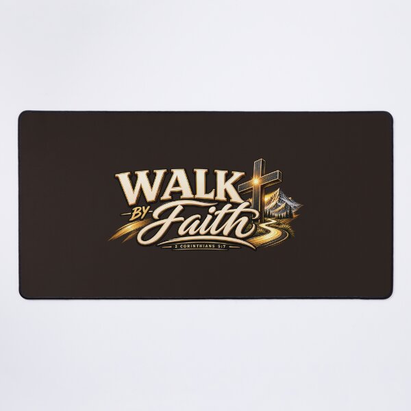 Item preview, Walk By Faith – Christian Cross Mountain Design designed and sold by HO•Designs.