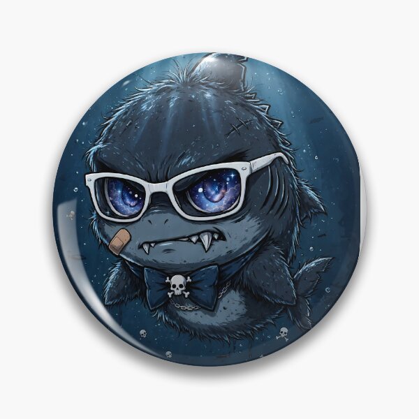 Item preview, Gothic Emo Shark with Eyeliner designed and sold by Goth Pets .