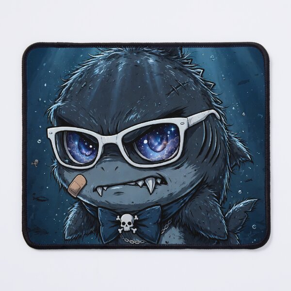 Item preview, Gothic Emo Shark with Eyeliner designed and sold by Goth Pets .