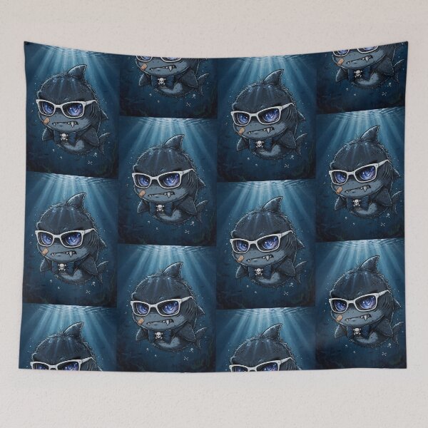 Item preview, Gothic Emo Shark with Eyeliner designed and sold by Goth Pets .