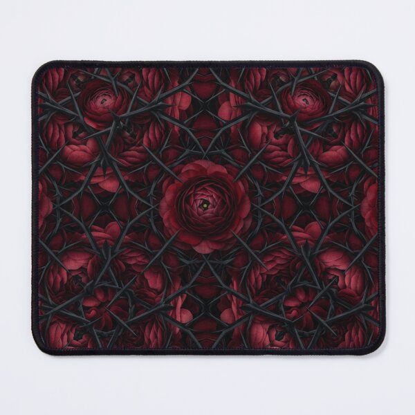 Item preview, Dark Crimson Roses and Black Thorns Pattern designed and sold by Owcomm.