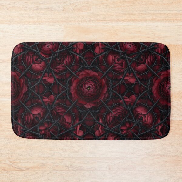 Item preview, Dark Crimson Roses and Black Thorns Pattern designed and sold by Owcomm.