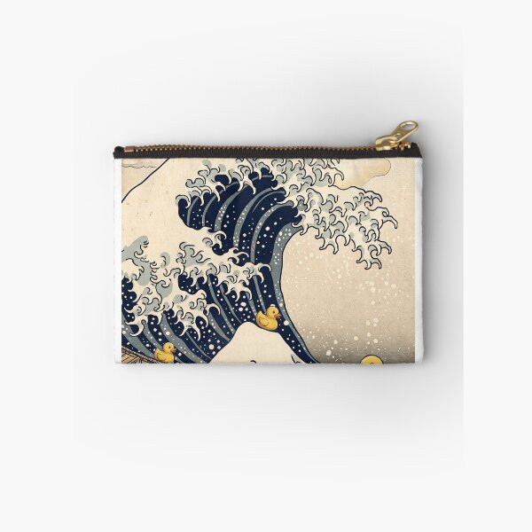 Item preview, The Great Wave of Rubber Ducks - Funny Japanese Woodblock Art Parody designed and sold by Curious Cat.