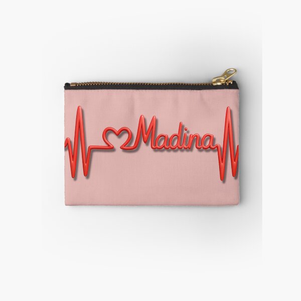 Item preview, Madina Heartbeat Line (V.4) – Islamic City Love Typography Design designed and sold by D-Islamic.