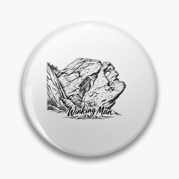 Item preview, The Winking Man – Staffordshire/Peak District Line Art Illustration designed and sold by Tee Visions.