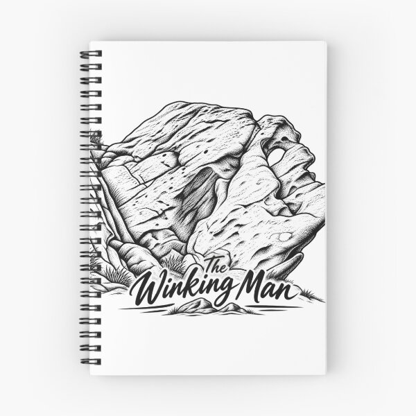Item preview, The Winking Man – Staffordshire/Peak District Line Art Illustration designed and sold by Tee Visions.