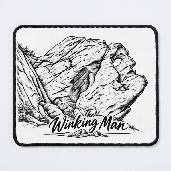 Item preview, The Winking Man – Staffordshire/Peak District Line Art Illustration designed and sold by Tee Visions.