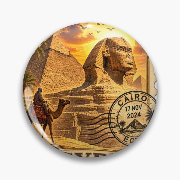 Item preview, Vintage Stamp of Cairo Egypt Design | Retro Travel-Inspired Cairo Graphic | Nostalgic Middle Eastern Architecture Art  designed and sold by GulfSignature.