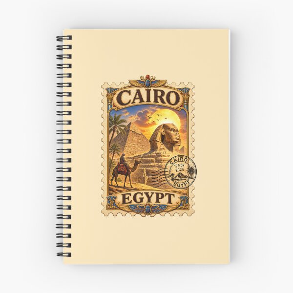 Item preview, Vintage Stamp of Cairo Egypt Design | Retro Travel-Inspired Cairo Graphic | Nostalgic Middle Eastern Architecture Art  designed and sold by GulfSignature.