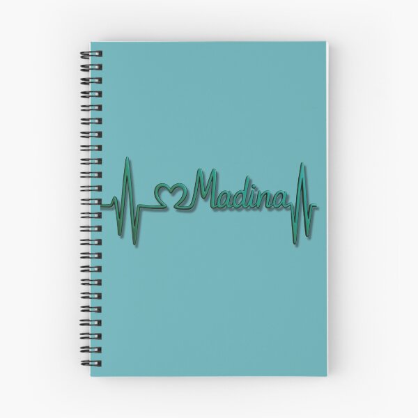 Item preview, Madina Heartbeat Line (V.8) – Islamic City Love Typography Design designed and sold by D-Islamic.