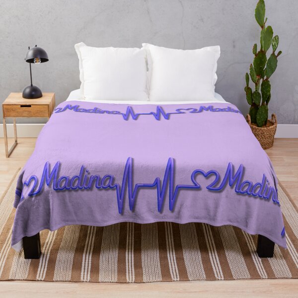 Item preview, Madina Heartbeat Line (V.9) – Islamic City Love Typography Design designed and sold by D-Islamic.