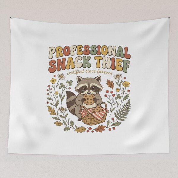 Item preview, Professional Snack Thief | Cute Raccoon Vintage Cottagecore Graphic designed and sold by Mambahfit.