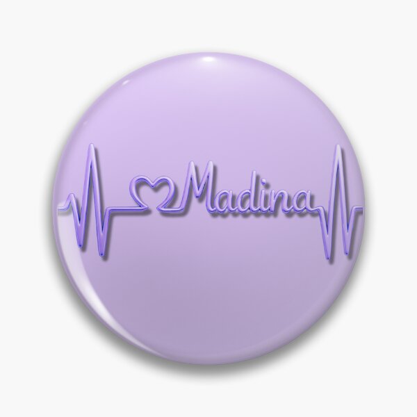 Item preview, Madina Heartbeat Line (V.10) – Islamic City Love Typography Design designed and sold by D-Islamic.