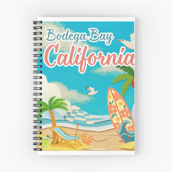 Item preview, Bodega Bay California Vintage Beach Travel Poster Souvenir designed and sold by DonnaRaine.