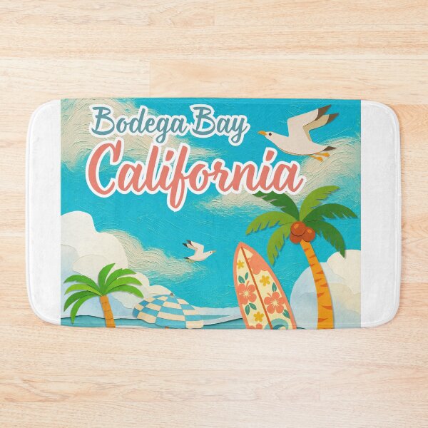 Item preview, Bodega Bay California Vintage Beach Travel Poster Souvenir designed and sold by DonnaRaine.