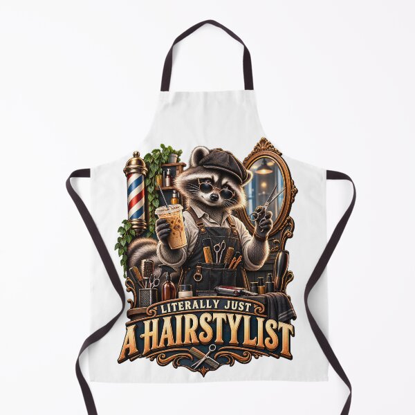 Item preview, Literally Just A Hairstylist T-Shirt, Funny Raccoon Hairdresser Gift, Iced Coffee Hairstylist Graphic Tee, Salon Stylist Gift designed and sold by OUICHA.