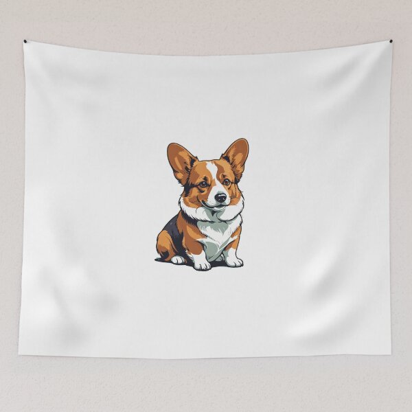 Item preview, Corgi Dog Character Vintage 70s Style – Corgi owner gift designed and sold by michallechowicz.