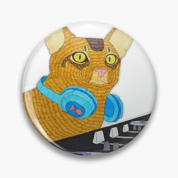 Item preview, DJ Abyssinian Cat designed and sold by Bountiful Creatures.