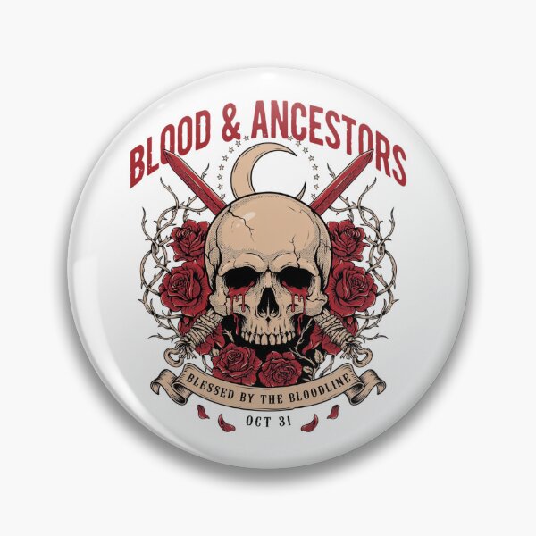 Item preview, Blood & Ancestors T-Shirt | Skull Roses Dark Heritage Halloween Graphic Tee v12 designed and sold by DarylWelsh2024.