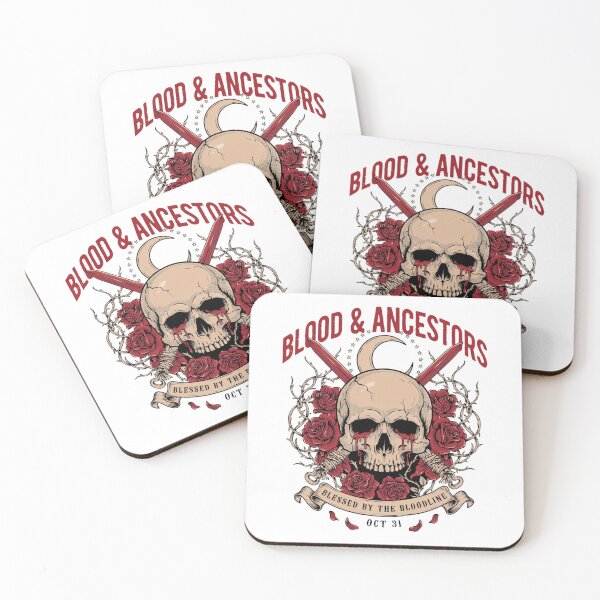Item preview, Blood & Ancestors T-Shirt | Skull Roses Dark Heritage Halloween Graphic Tee v12 designed and sold by DarylWelsh2024.