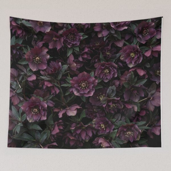 Item preview, Dark Purple Hellebore Flower Pattern designed and sold by Owcomm.