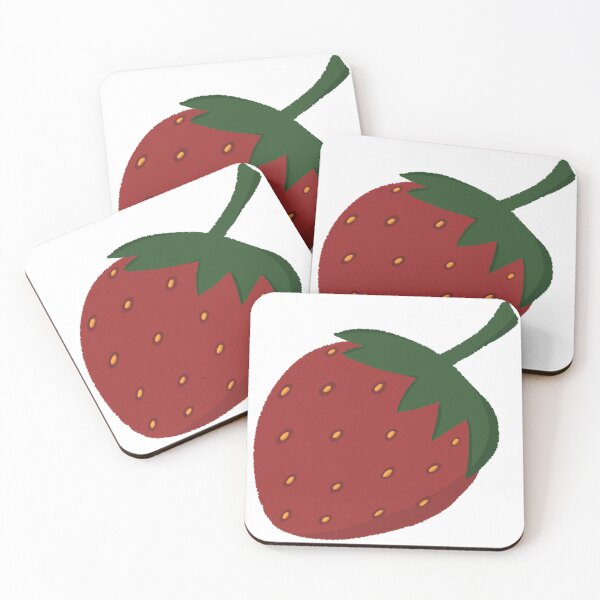 Item preview, .Hand Drawn Strawberry, Red Berry Fruit Art designed and sold by Tanapan2529.