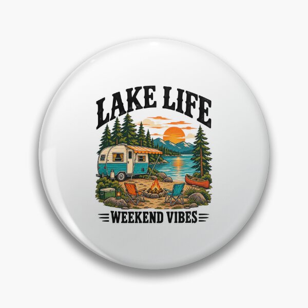Item preview, Vintage Camper and Lakeside Camping designed and sold by urbinet.