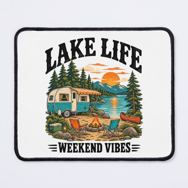 Item preview, Vintage Camper and Lakeside Camping designed and sold by urbinet.