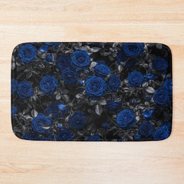 Item preview, Dark Blue Roses Floral Pattern Moody Aesthetic designed and sold by Owcomm.