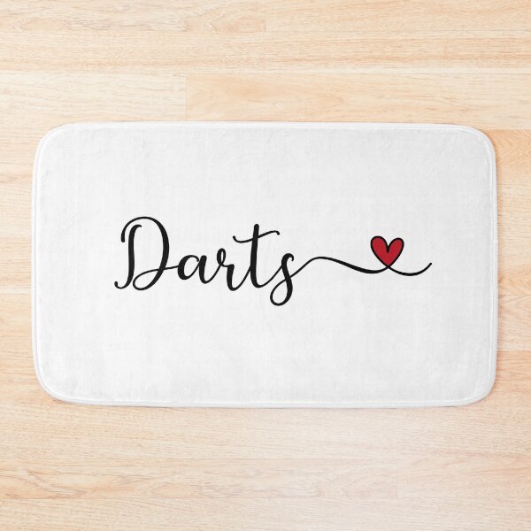 Item preview, Darts Typography with a Heart designed and sold by Pferdefreundin.