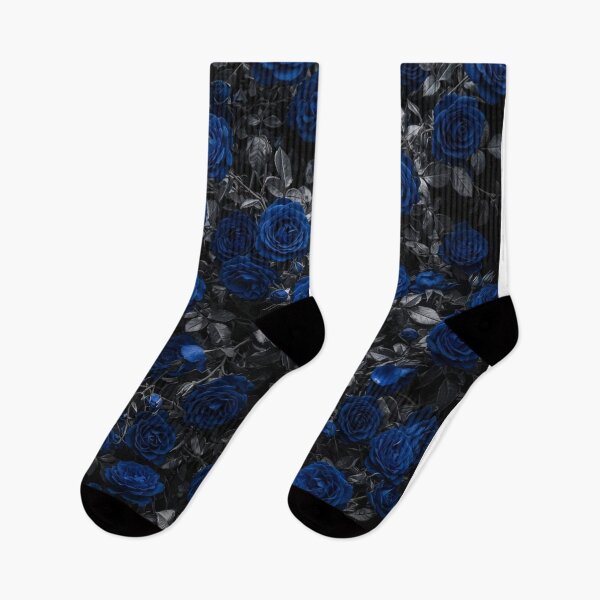 Item preview, Dark Blue Roses Floral Pattern Moody Aesthetic designed and sold by Owcomm.
