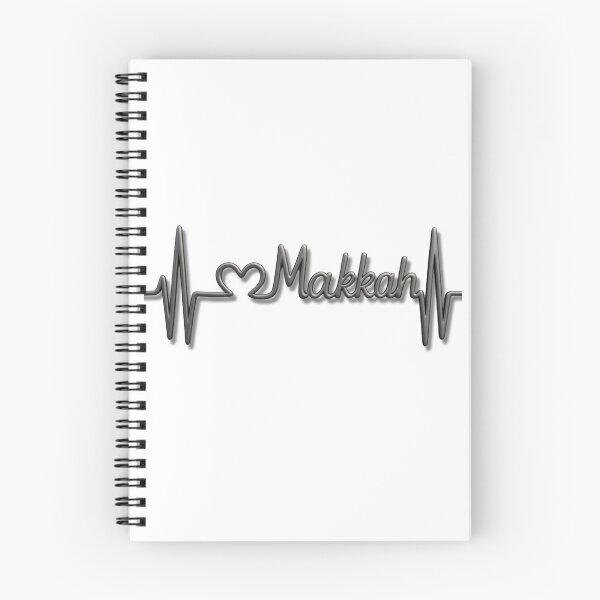Item preview, Makkah Heartbeat Line (V.3) – Islamic City Love Typography Design designed and sold by D-Islamic.