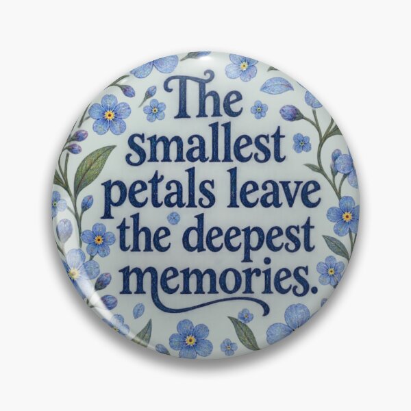 Item preview, Forget Me Not Floral Quote Vintage Cottagecore Art Print designed and sold by QCena.