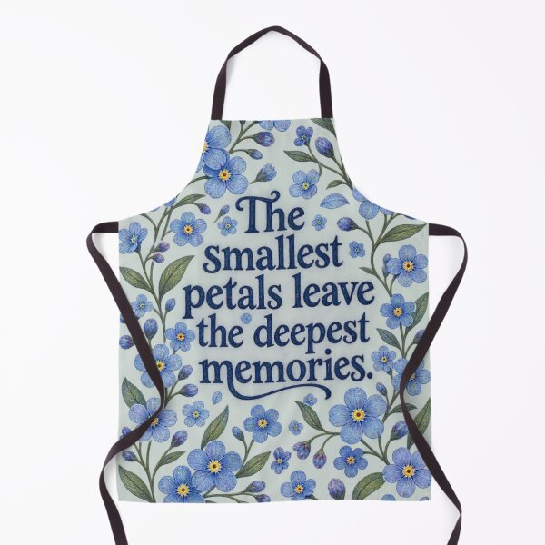 Item preview, Forget Me Not Floral Quote Vintage Cottagecore Art Print designed and sold by QCena.
