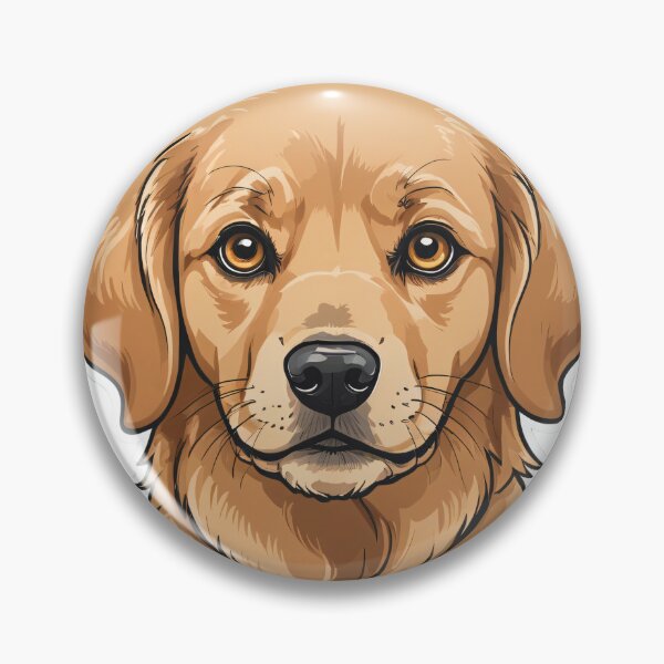 Item preview, Golden Retriever Face Portrait Chibi Style – Golden retriever mom gift designed and sold by michallechowicz.