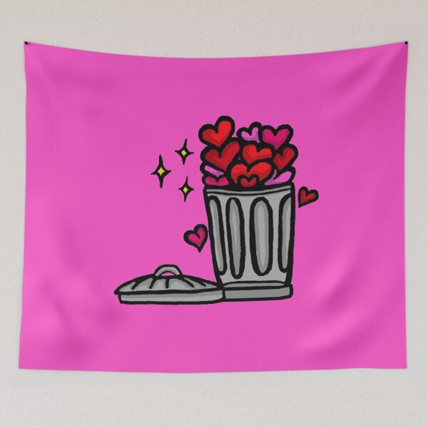 Item preview, Trash Love Cute Hilarious Valentine's Day Design designed and sold by CamilasPrints.