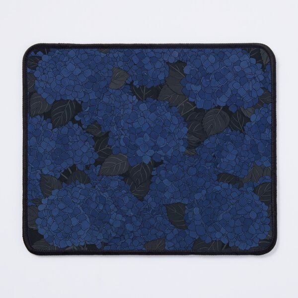 Item preview, Dark Blue Hydrangea Floral Seamless Pattern designed and sold by Owcomm.