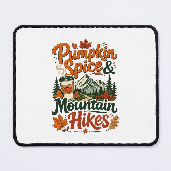 Item preview, Pumpkin Spice & Mountain Hikes | Fall Hiking Shirt for Women | Autumn Hiker Gift designed and sold by PrintSparkDesigns.