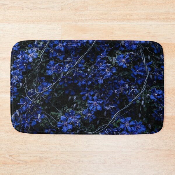 Item preview, Deep Blue Clematis Flowers Nature Botanical designed and sold by Owcomm.