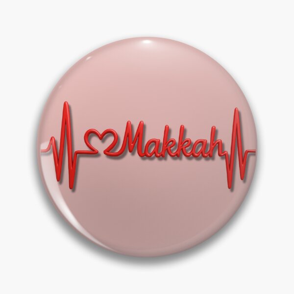 Item preview, Makkah Heartbeat Line (V.4) – Islamic City Love Typography Design designed and sold by D-Islamic.
