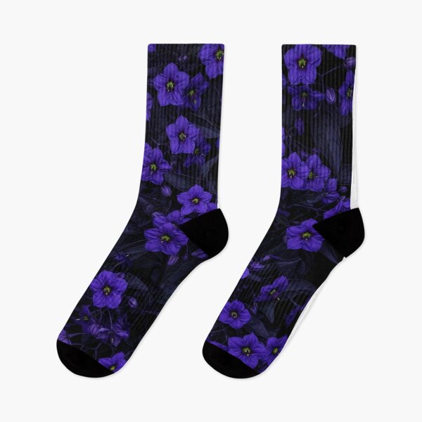 Item preview, Dark Blue Nighttime Flower Blossom Pattern designed and sold by Owcomm.