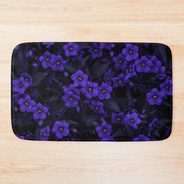 Item preview, Dark Blue Nighttime Flower Blossom Pattern designed and sold by Owcomm.