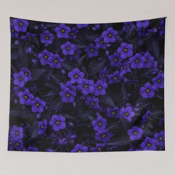 Item preview, Dark Blue Nighttime Flower Blossom Pattern designed and sold by Owcomm.