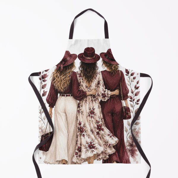 Item preview, Boho Chic Best Friends Fashion Art designed and sold by Gold Turtle  Lina.
