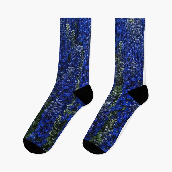 Item preview, Vibrant Deep Blue Delphinium Flower Field designed and sold by Owcomm.