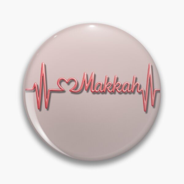 Item preview, Makkah Heartbeat Line (V.6) – Islamic City Love Typography Design designed and sold by D-Islamic.
