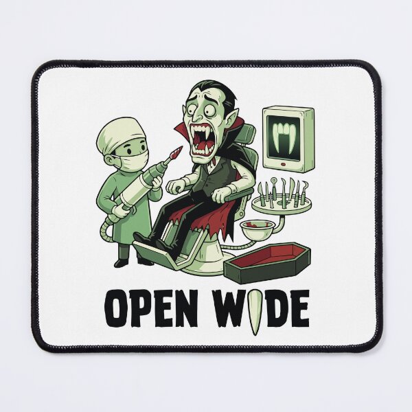Item preview, HALLOWEEN Open Wide Funny Zombie Dentist designed and sold by Uglyandcute.