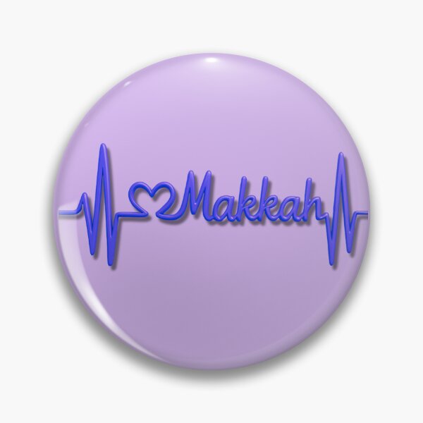 Item preview, Makkah Heartbeat Line (V.9) – Islamic City Love Typography Design designed and sold by D-Islamic.