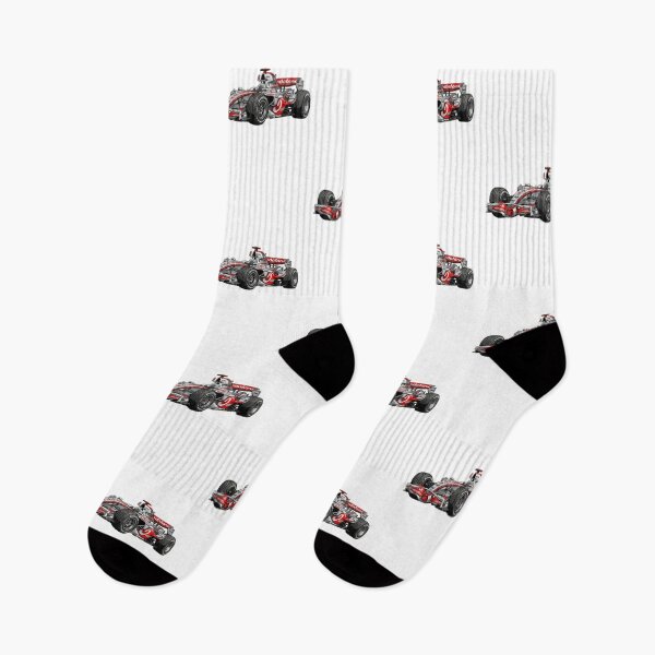 Item preview, 2007 McLaren MP4-22 Lewis Hamilton Fernando Alonso F1 Racing Car Illustration designed and sold by Motorline44.