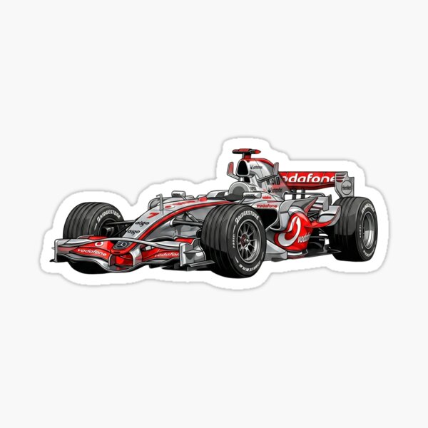 Artikelvorschau, Illustration des McLaren MP4-22 Formel-1-Rennwagens von 2007, gespielt von Lewis Hamilton und Fernando Alonso. entworfen und verkauft von Motorline44.